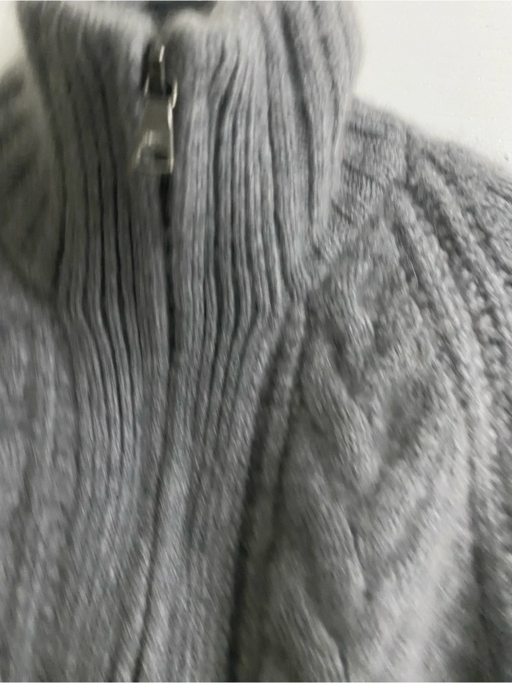 Banana Republic Todd & Duncan Scottish Cashmere Cable Knit Full Zip Sweater S